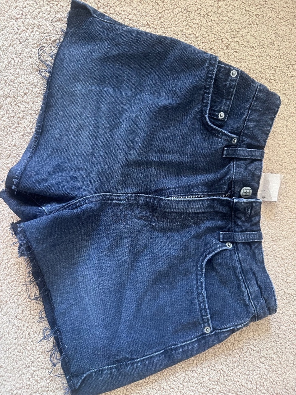 NWT KSUBI Rise N Hi Black Denim Shorts Size 24